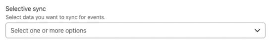 Selective sync field
