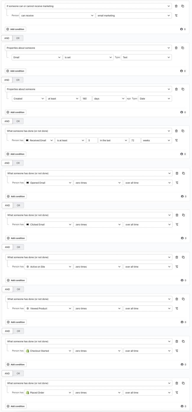 Inactivity segment