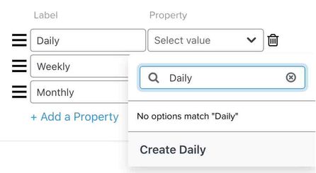 A preference page's radio button settings show several value fields