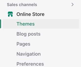 Shopify's online store themes