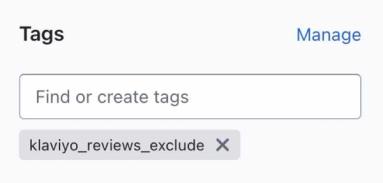 The exclusion tag