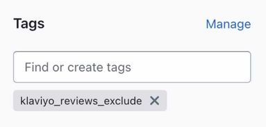The exclusion tag