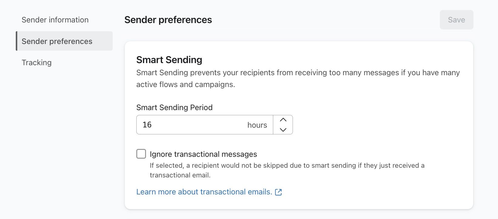 Smart sending modal