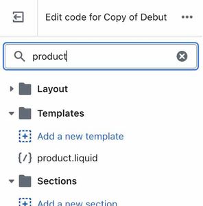 Locating the product page content