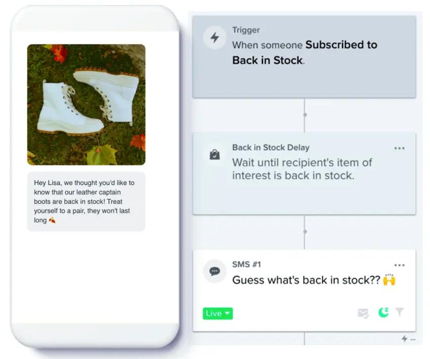 Adding MMS to back in stock flows is now available.