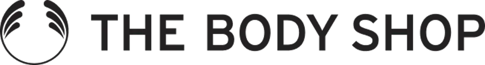 The Body Shop logo with stylised leaf design.