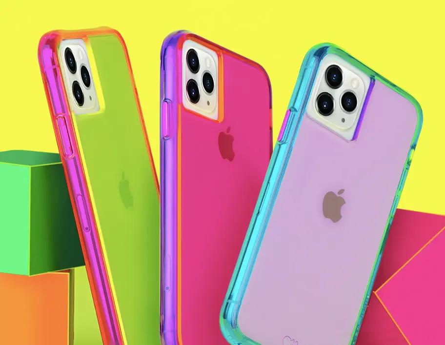 A picture of 3 iPhone cases from CaseMate.