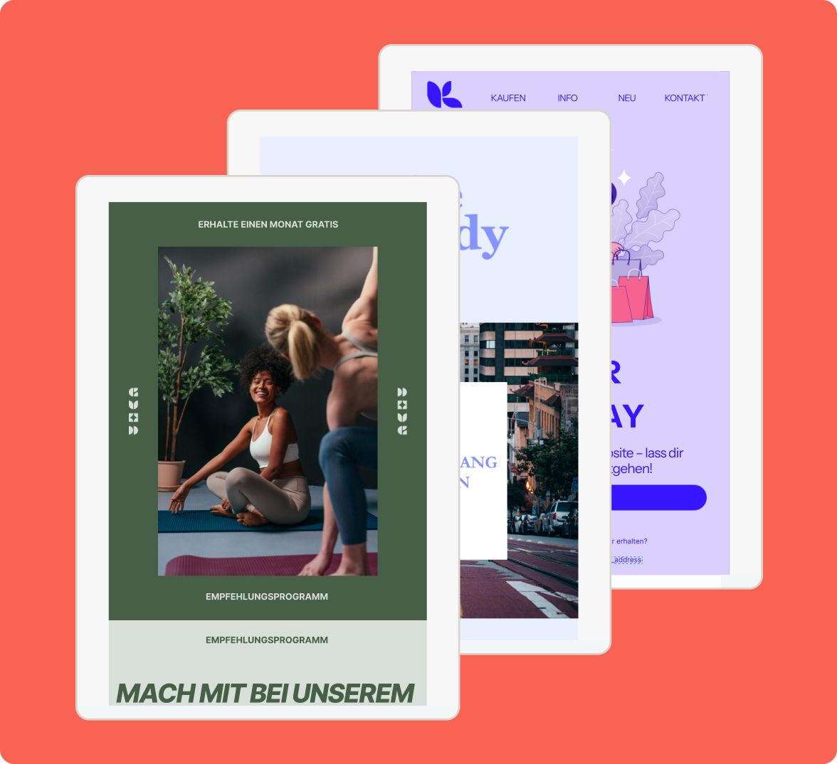 Referral-Programm-Bildschirm mit dem Angebot ‚Erhalte einen Monat gratis‘ für Empfehlungen