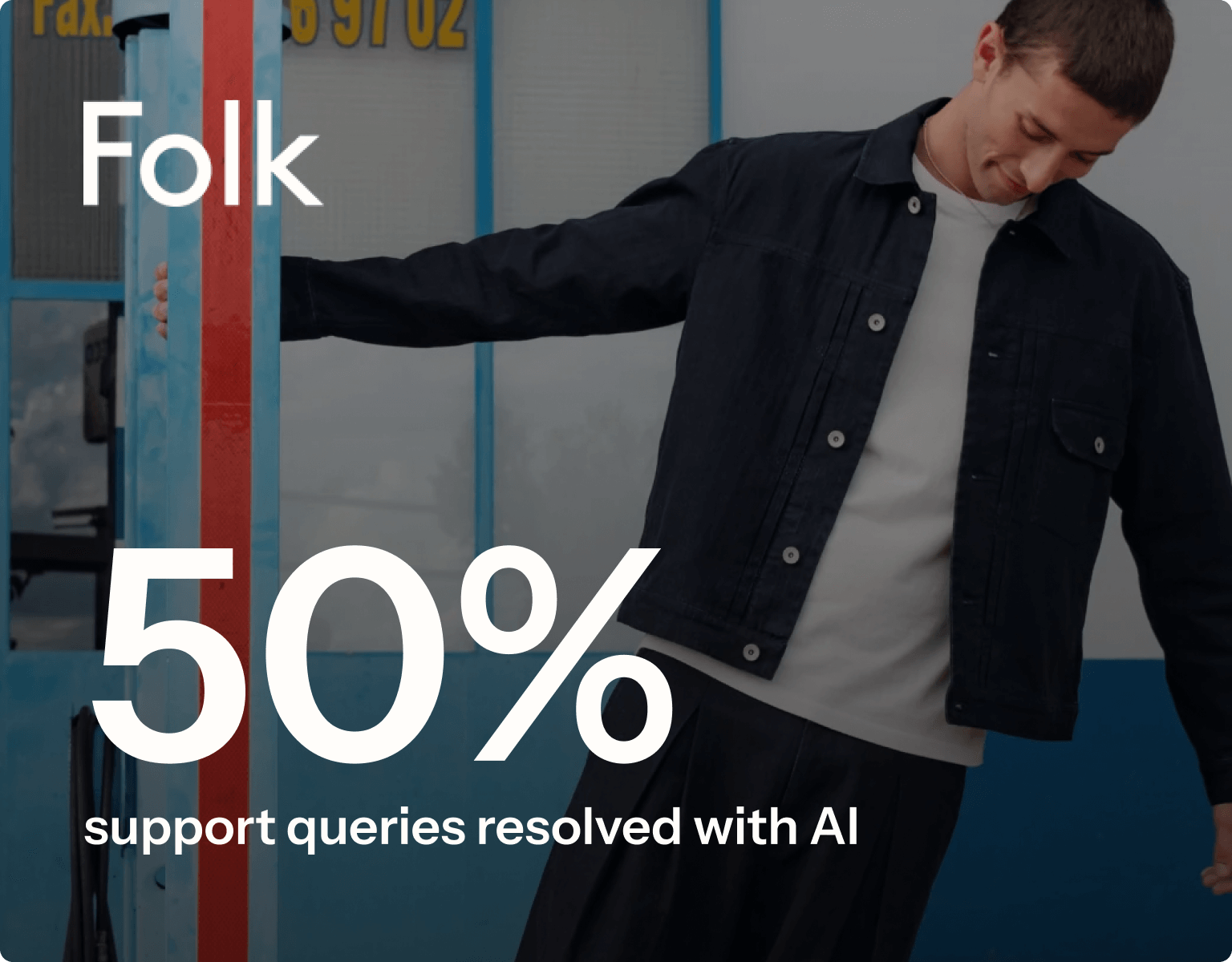 50% support queries resolved with AI.
