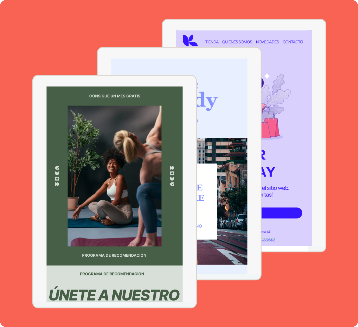 Pantalla de programa de recomendación con la oferta «Consigue un mes gratis» para invitar a otras personas