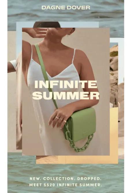 Dagne Dover invite summer 2020 collection email promotion.