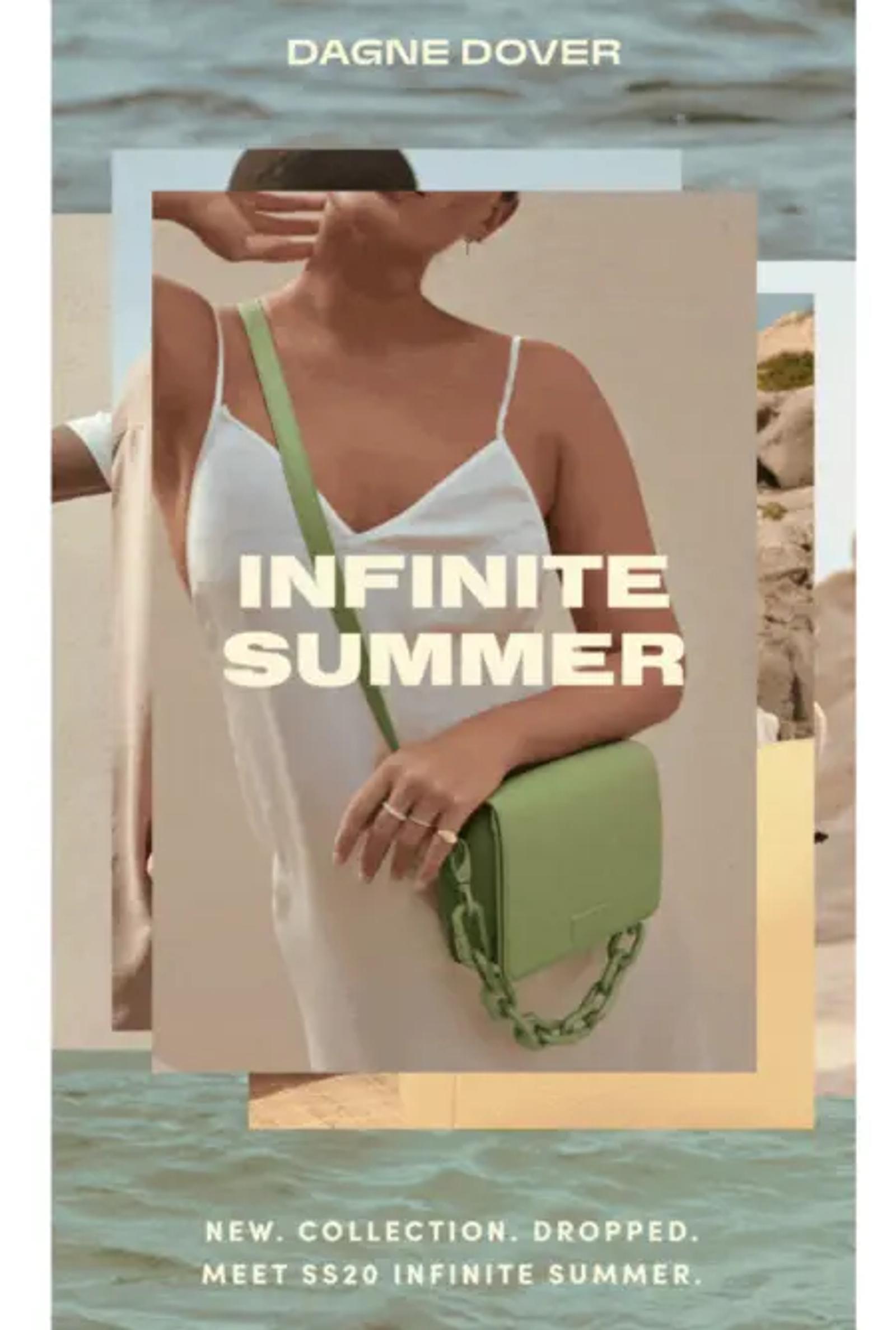 Dagne Dover invite summer 2020 collection email promotion.