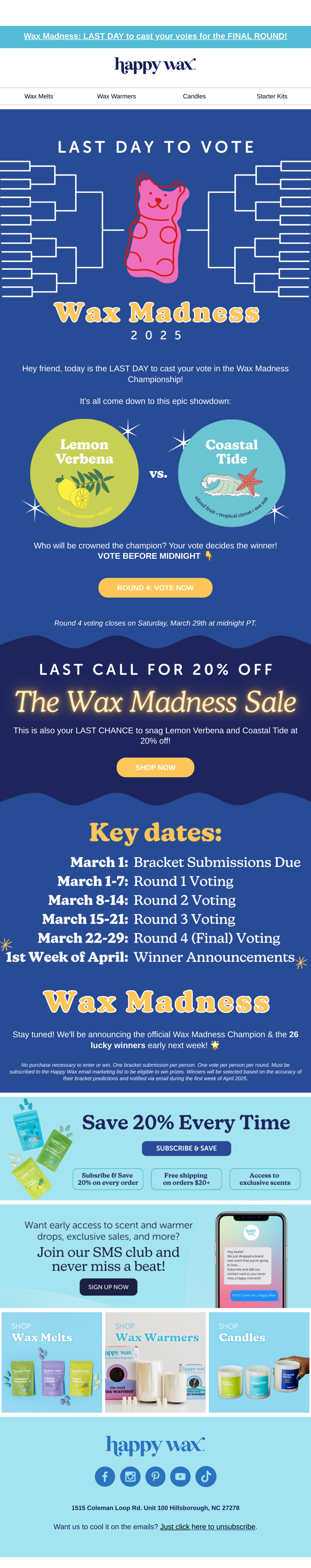 Image shows an email from Naturium with the header, “20% off all face and body moisturizers." Underneath is an image of various bottles and jars of multiple sizes and colors, piled up and arranged against a white background. Underneath is a discount code, “MOISTUREMADNESS” with more photos of individual skincare products, each with a call to action that says, “Shop now”.