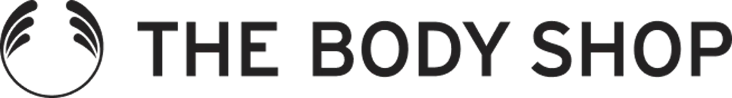 Logo Body Shop de forme circulaire évoquant une couronne végétale