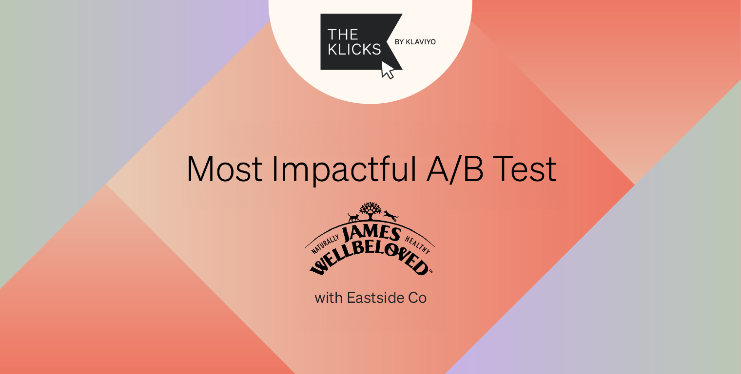 James Wellbeloved optimises email campaign click rates with multivariate testing