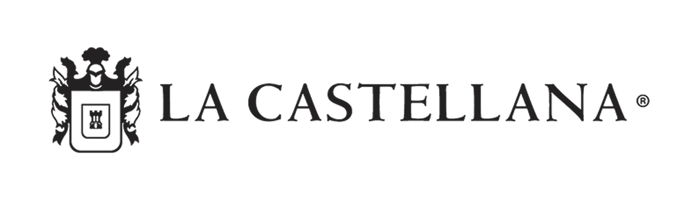 Logotipo de "La Castellana" con un escudo heráldico a la izquierda.