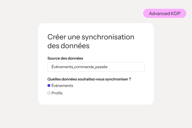 Create data sync form with Events_placed_order as the data source and Events selected.