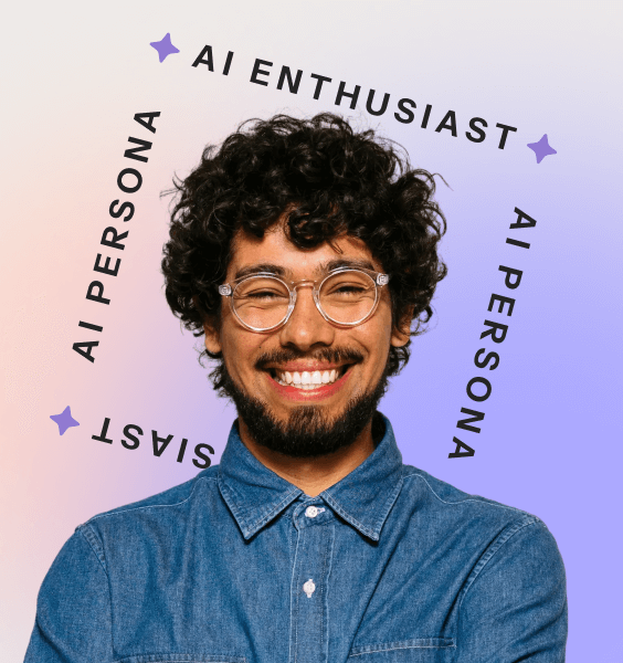 headshot photograph representing the AI Enthusiast persona   Reply 83 56 0° 380 517.75 0 0 0 100% 9.5 3x