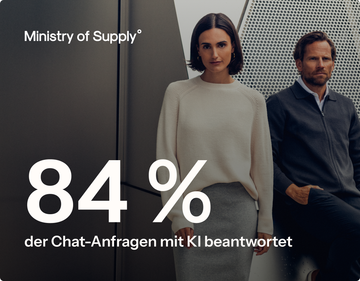 84 % der Chat-Anfragen wurden mithilfe von KI gelöst.