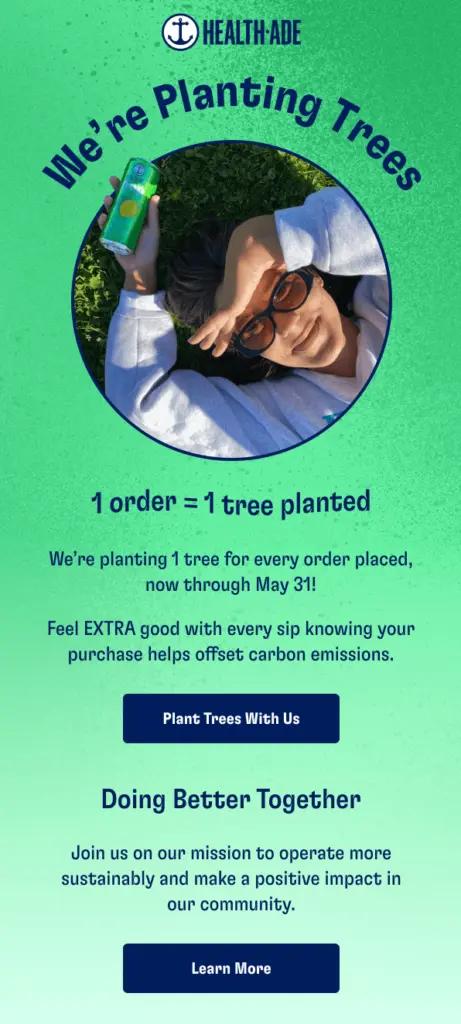 Image shows an example of conscious consumerism.