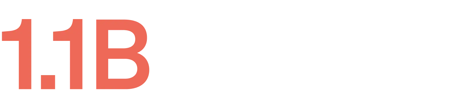 1,1 Mrd en gras, dans une police rouge