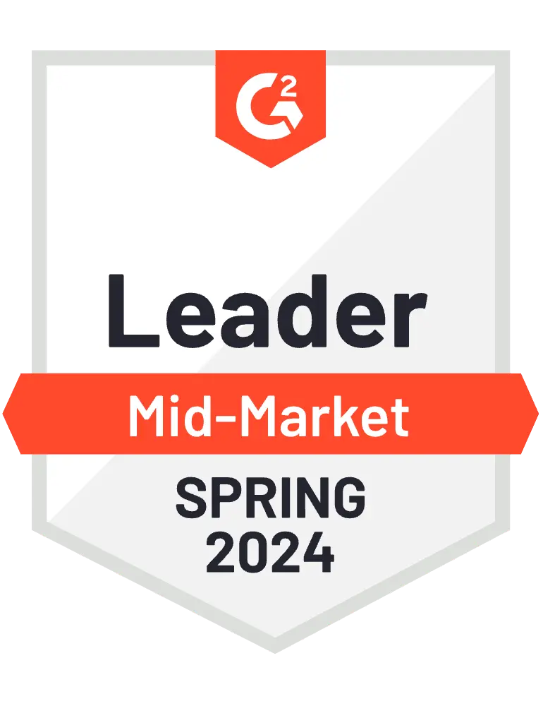 G2 Badge for Klaviyo as Marketing Automation Leader for Mid-Market 2024