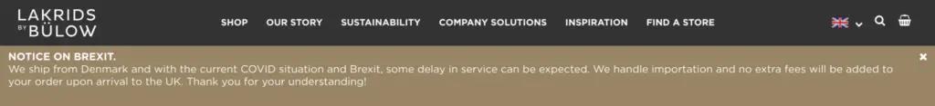 LAKRIDS BY BULOW Brexit Notice - updated