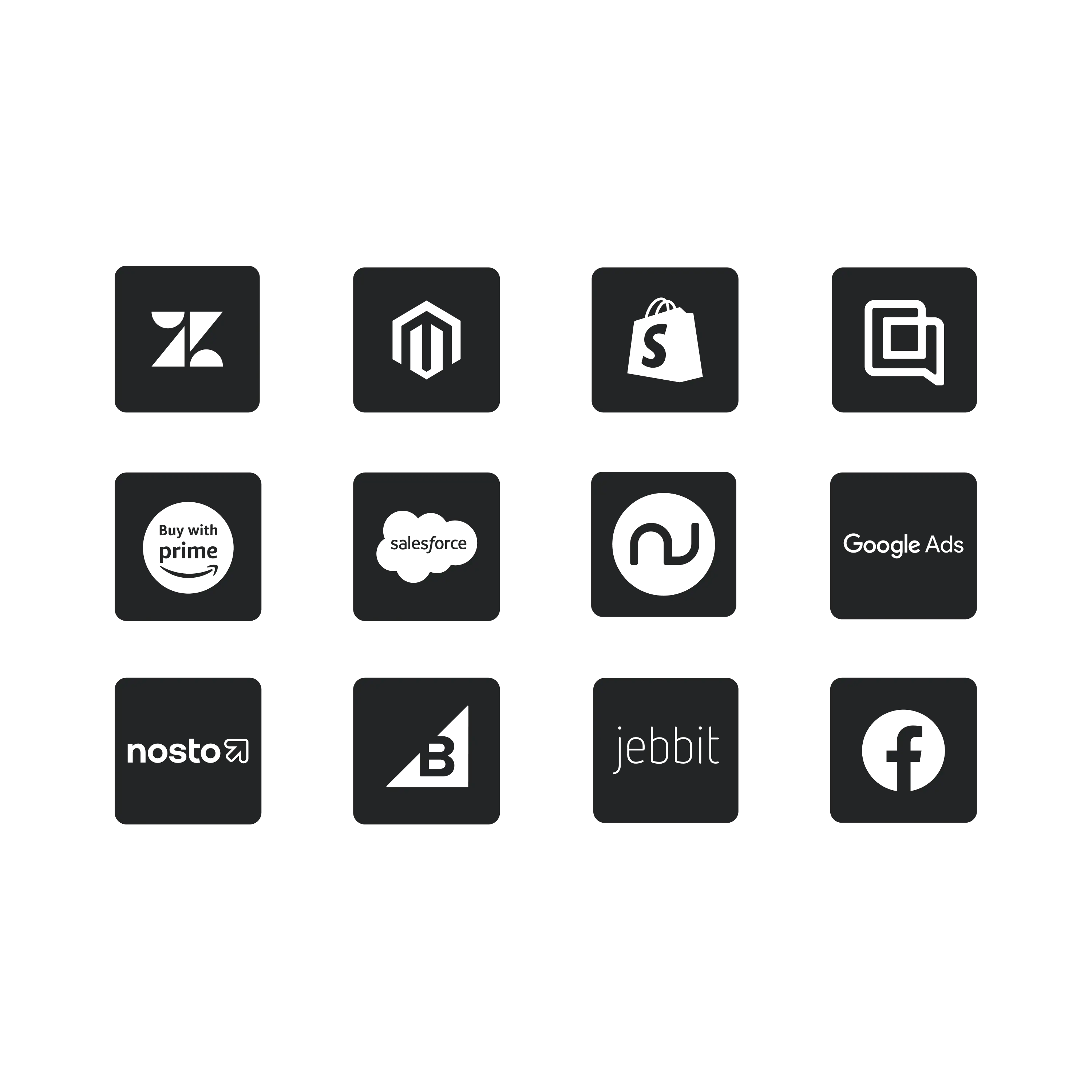 List of logos from Klaviyo's integration directory