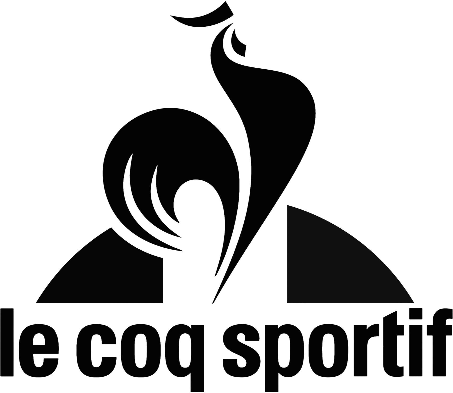 Logo de Le Coq Sportif avec un coq stylisé au-dessus du texte "le coq sportif".