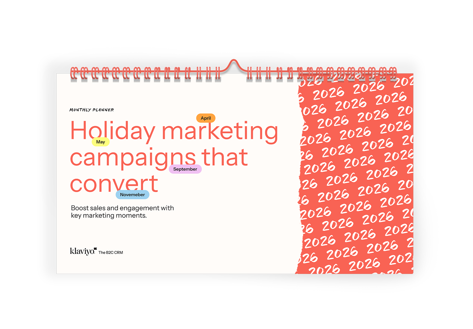 Holiday Marketing Campaign Calendar 2026 cover