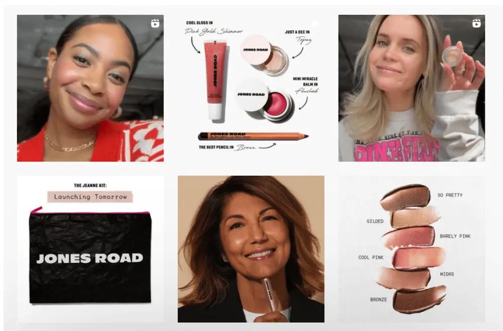 brand storytelling example from jones road beauty