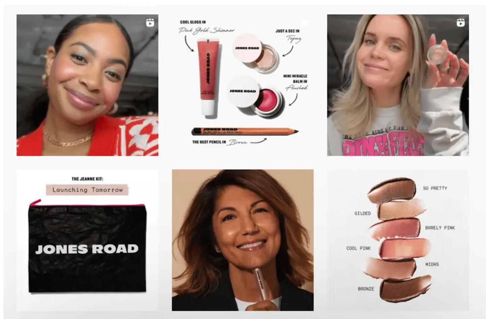 brand storytelling example from jones road beauty