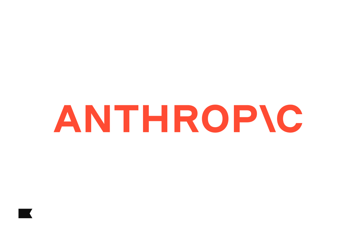 Red text "ANTHROP\C" on a white background with a small black logo in the bottom left.