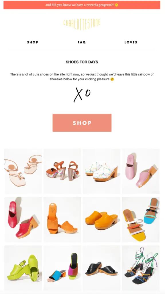 charlotte stone shoes in multiple colors