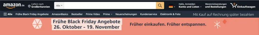 Amazon.de Black Friday 2020