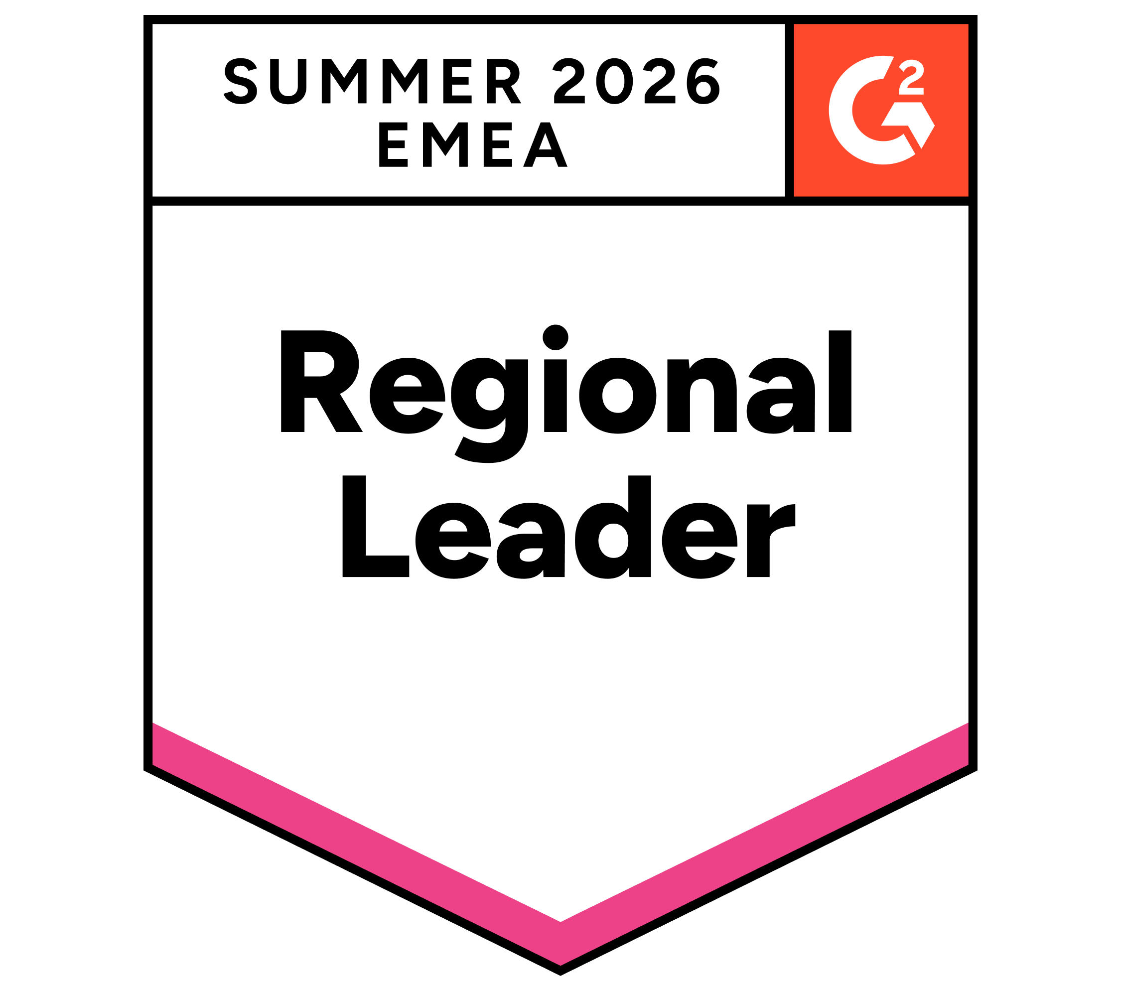 G2 Regional Leader badge for Summer 2026 EMEA.