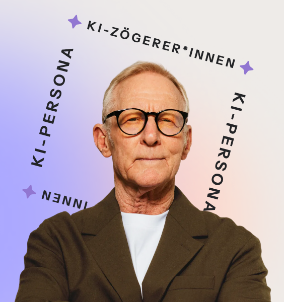 Porträtfoto, das die „AI Holdout“-Persönlichkeit darstellt