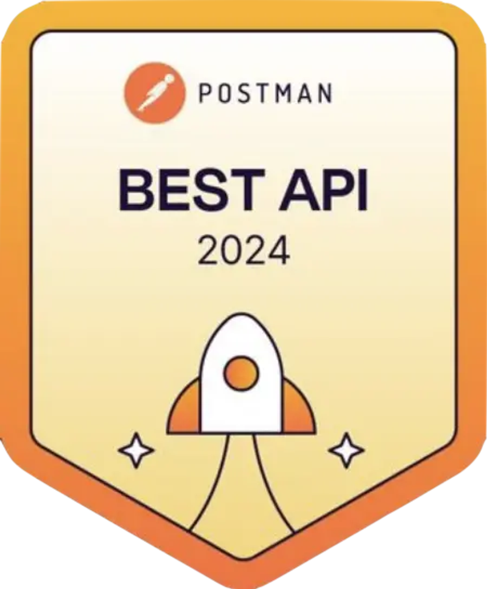 An image of Klaviyo's award for Best API of 2024.