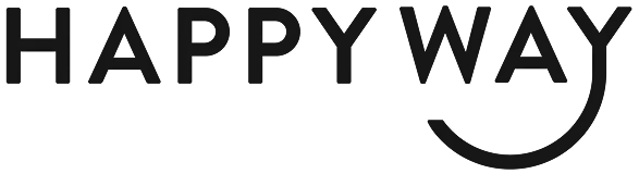Happy Way logo with a stylized smiley face under the letter "Y".