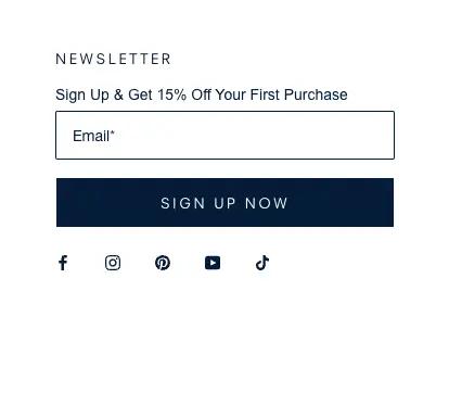 Image shows a static embedded sign-up form.