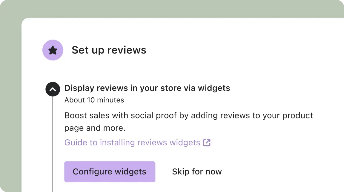 Setting up review settings in Klaviyo