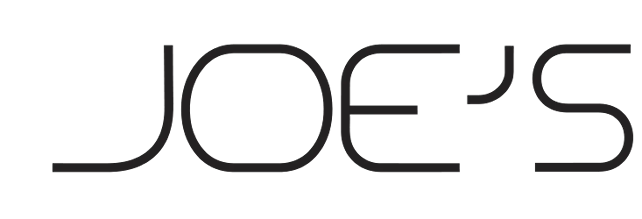 Logotipo de Joe's Jeans en letras negras estilizadas.