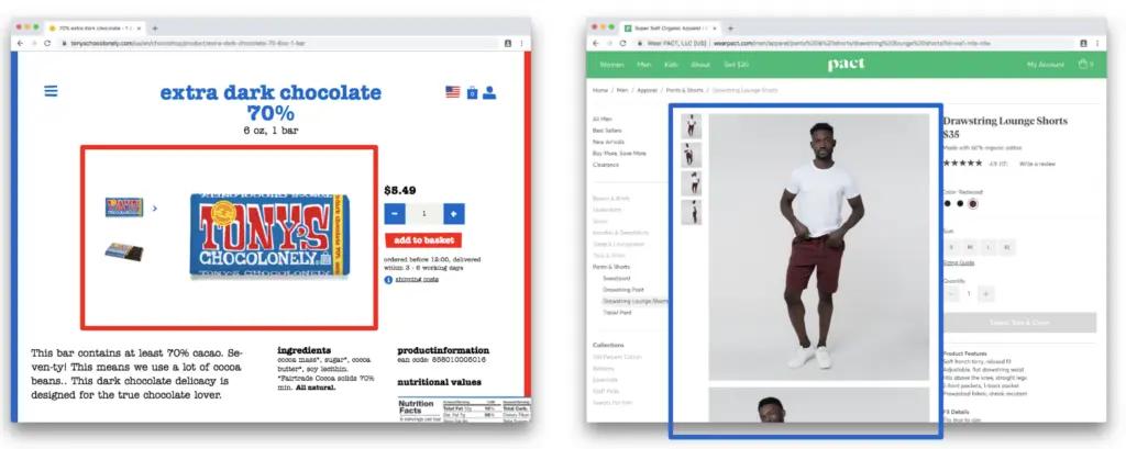Image shows an example of conversion rate optimization.