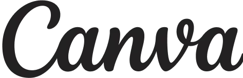 Canva logo in cursive script.