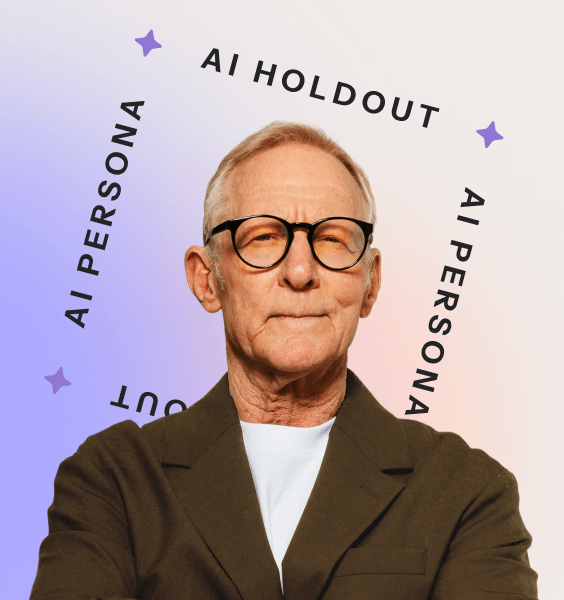 headshot photograph representing the AI Holdout persona