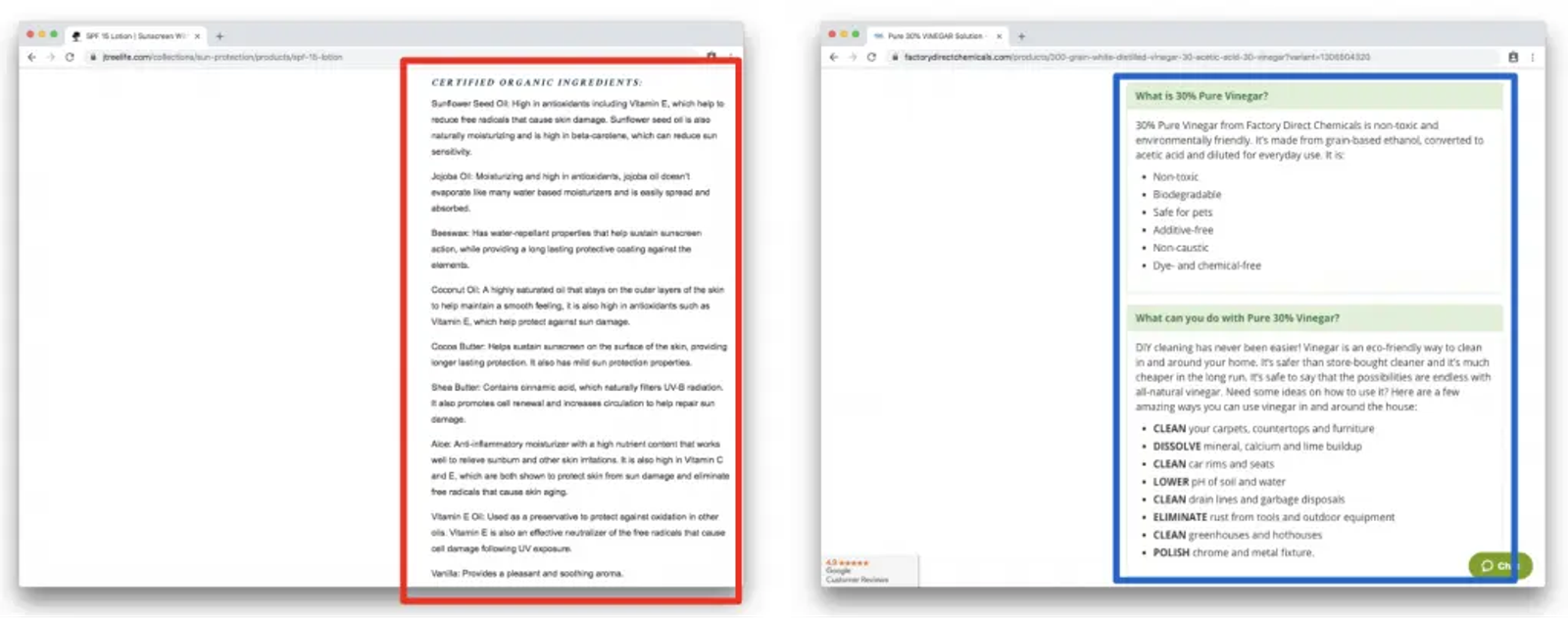 Image shows an example of conversion rate optimization.