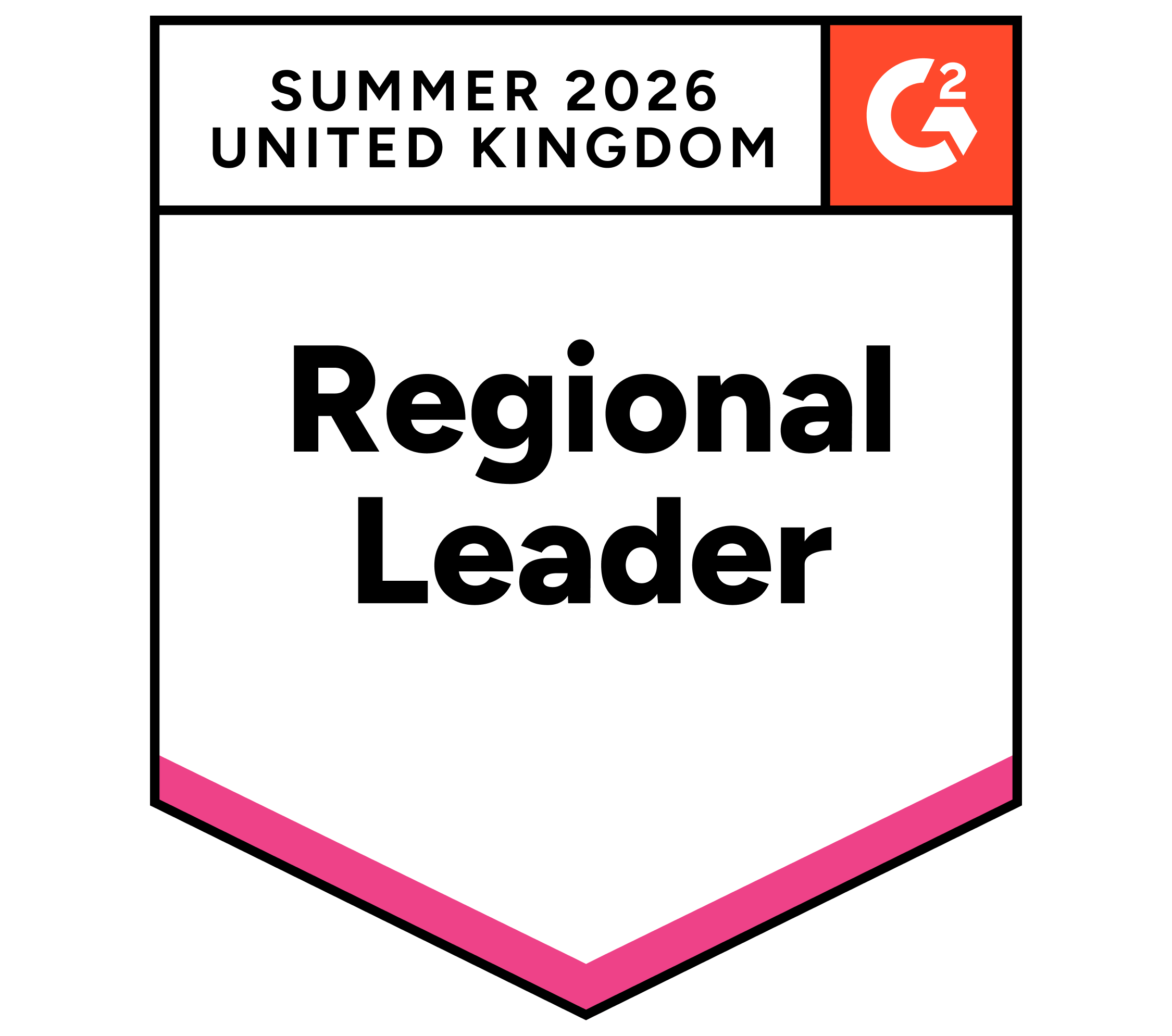 G2 Regional Leader badge for Summer 2026, United Kingdom.