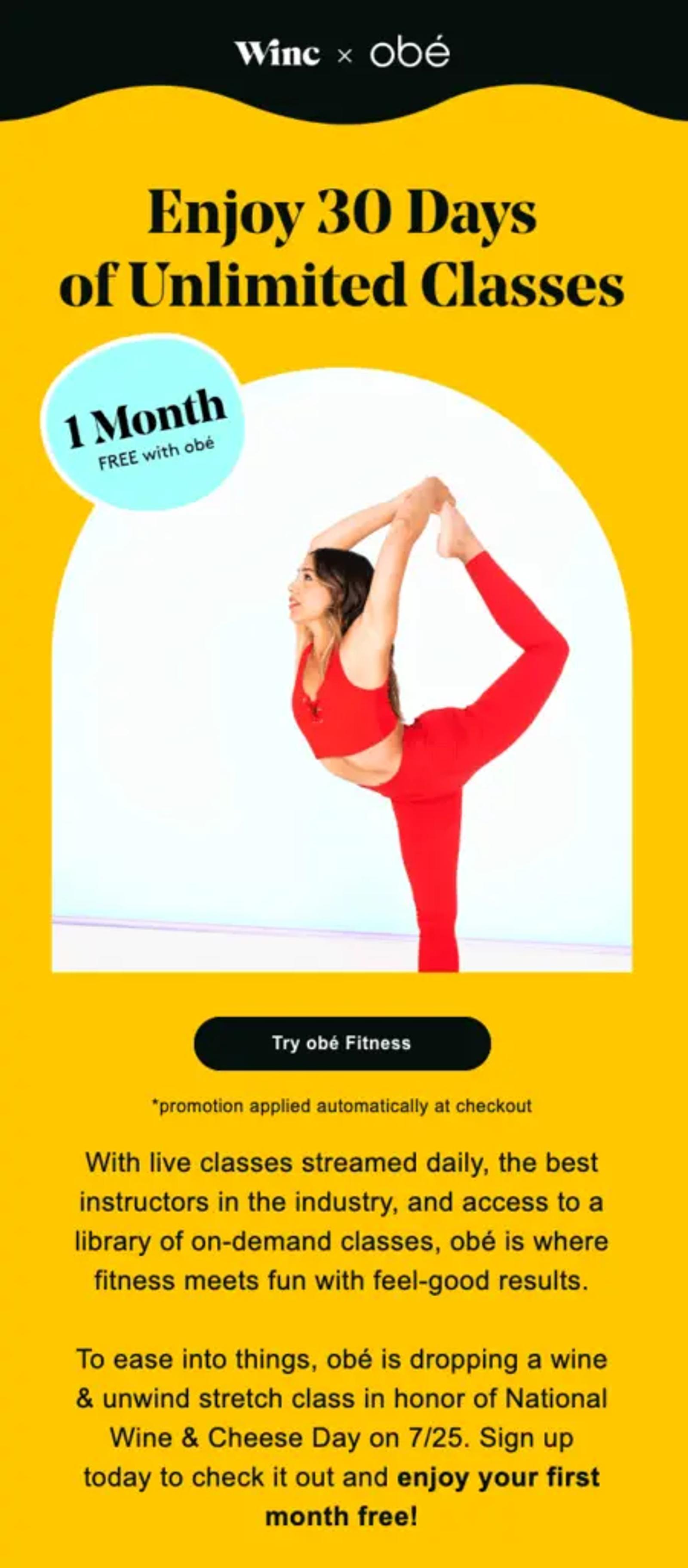 Image shows an email that demonstrates brand collaboration.