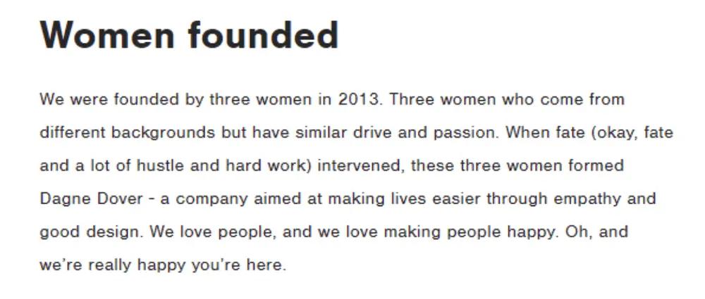 another brand storytelling example from dange dover