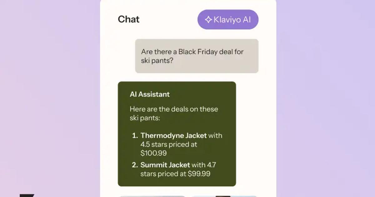 How to Use Klaviyo’s AI Shopping Assistant this BFCM